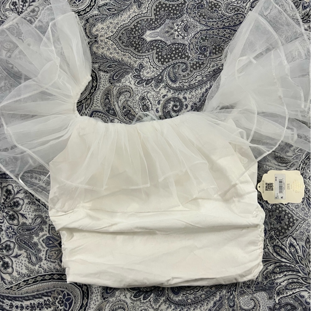 NWT Altard State ruffled crop top